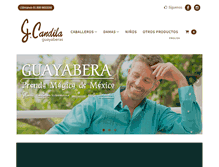 Tablet Screenshot of guayabera.com.mx